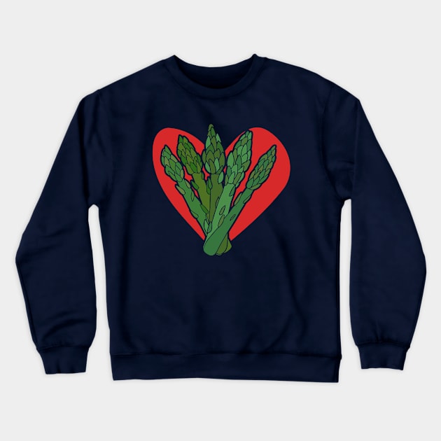 I love asparagus Crewneck Sweatshirt by bubbsnugg